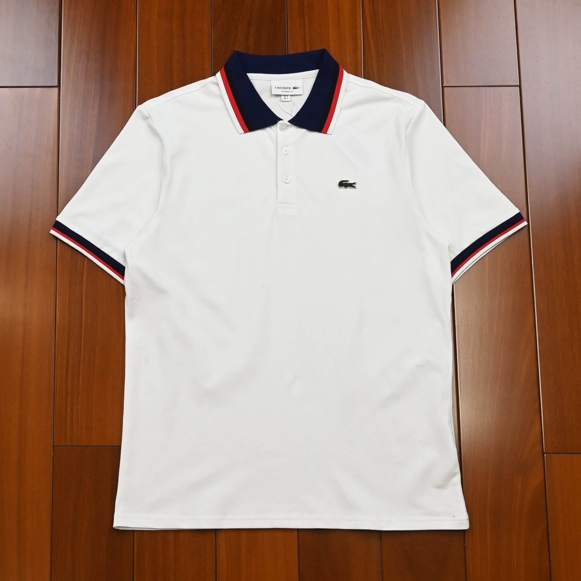 Polo Lacoste Clássica com Tipping