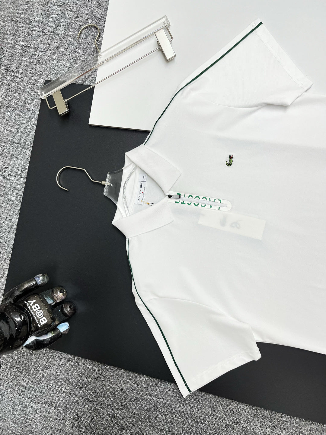 Polo Lacoste Masculina Piquet Golf com Zíper na Gola