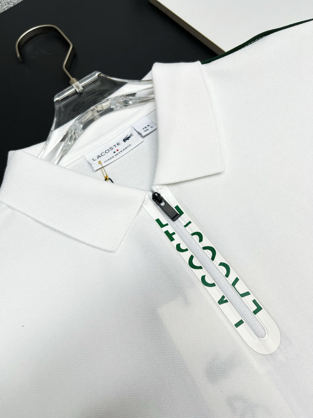 Polo Lacoste Masculina Piquet Golf com Zíper na Gola