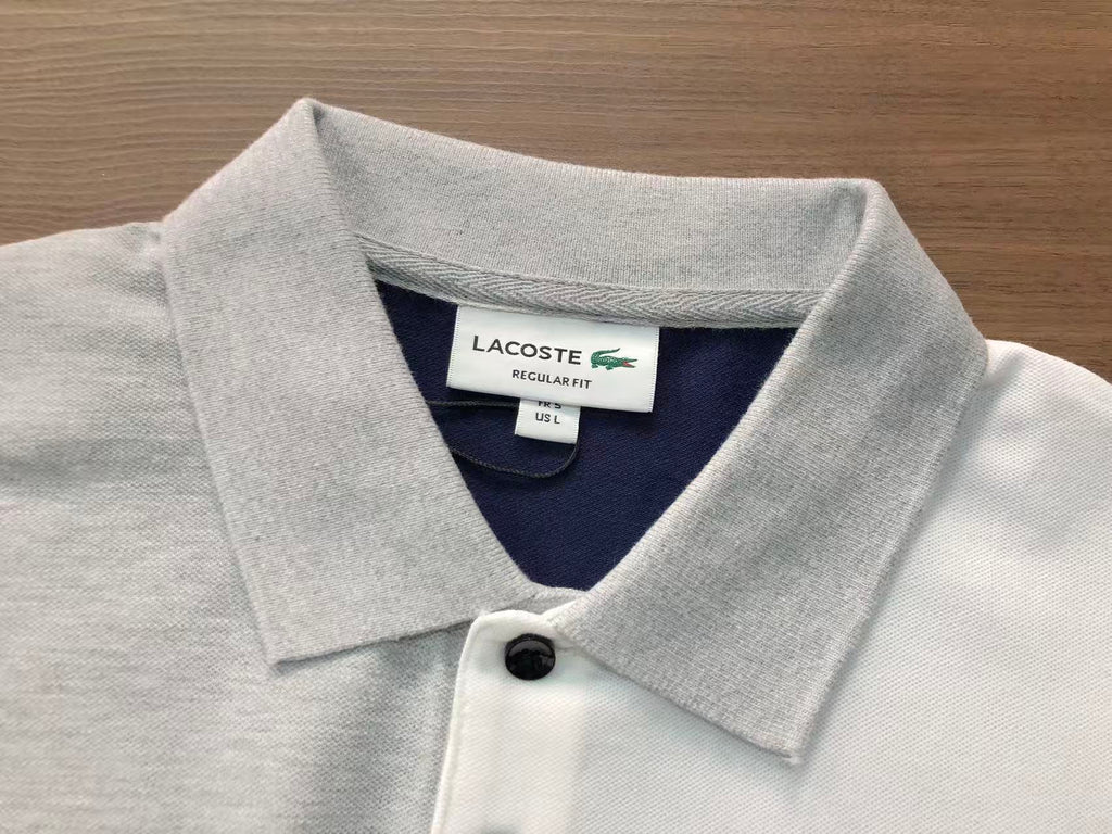 Polo Masculina Esportiva Bicolor em Algodão