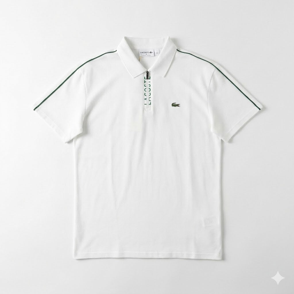 Polo Lacoste Masculina Piquet Golf com Zíper na Gola